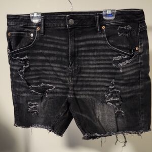 American Eagle Outfitters Black Denim Shorts